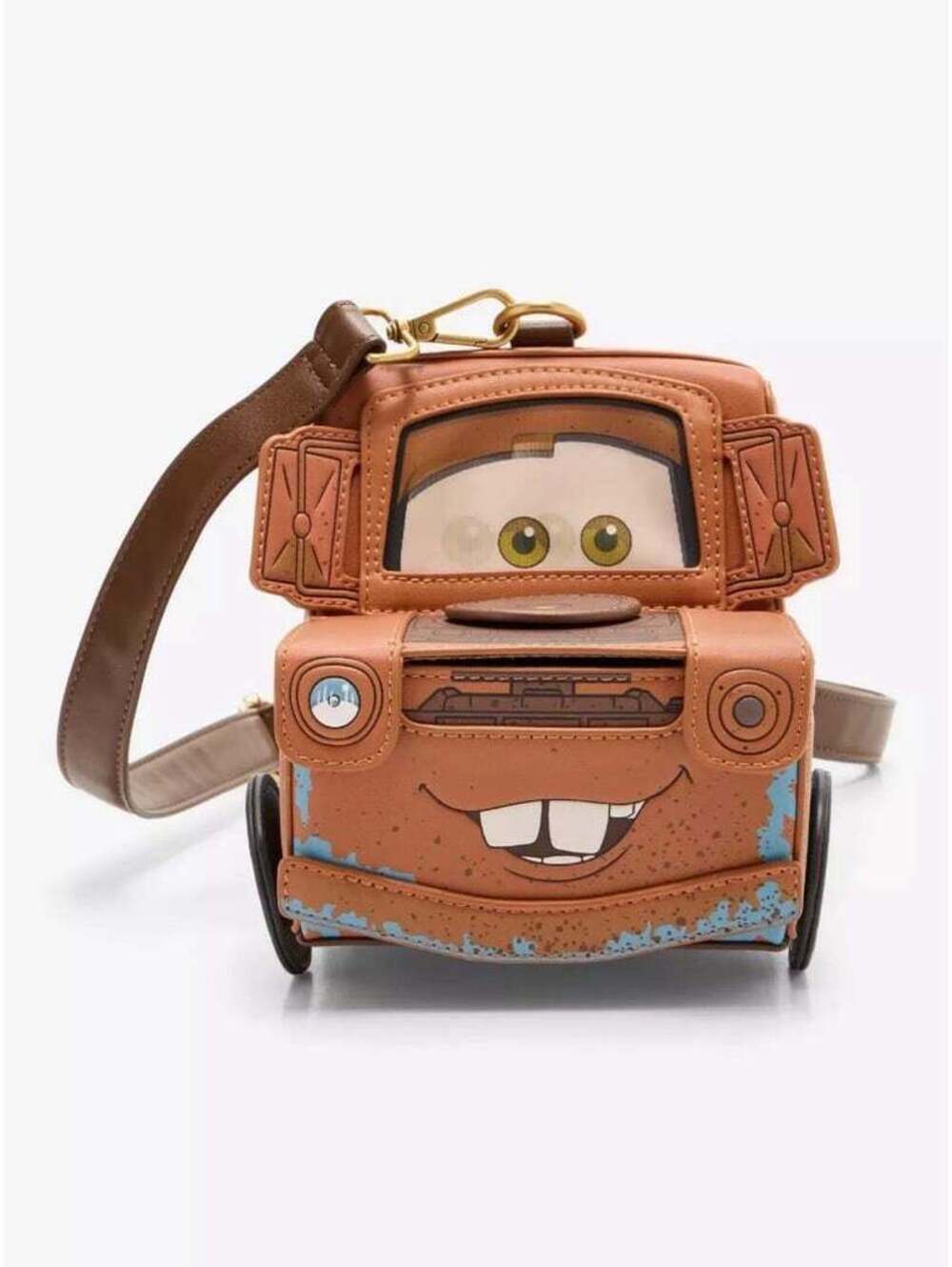 Loungefly Disney Pixar Cars Mater Figural Crossbody Bag
